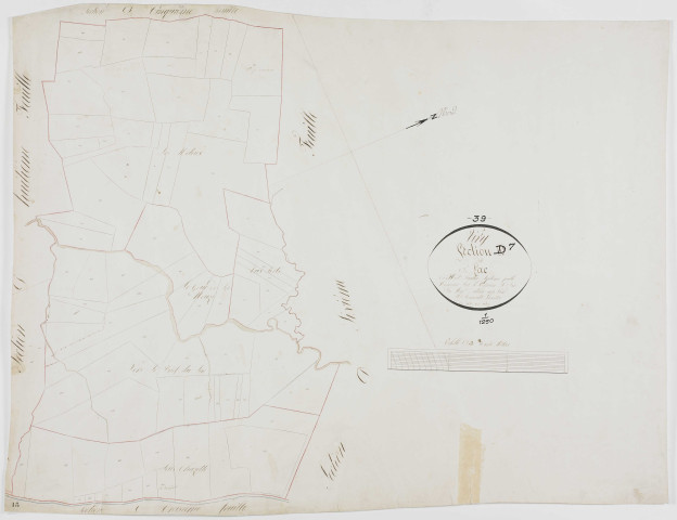 Viry, section D, le Lac, feuille 7.géomètre : Renardet