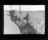 La route de Nozeroy à Champagnole, hiver 1907