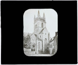 Reproduction d'une vue de l'église Notre-Dame et Saint-Michel de Quimperlé.