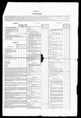 Résultats généraux, 1856-1886. Listes nominatives, 1846, 1851, 1856, 1866, 1872, 1876, 1881, 1886, 1892. Population classée par profession, 1891.