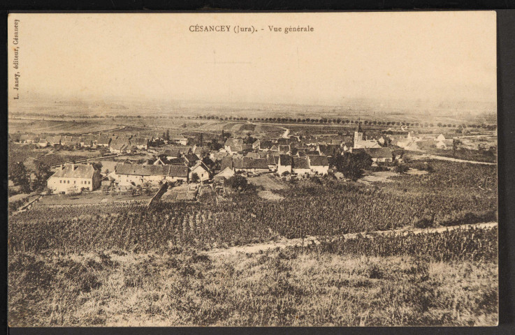 Césancey (Jura).- Vue générale (L. Janey, éditeur, Césancey) (1914)