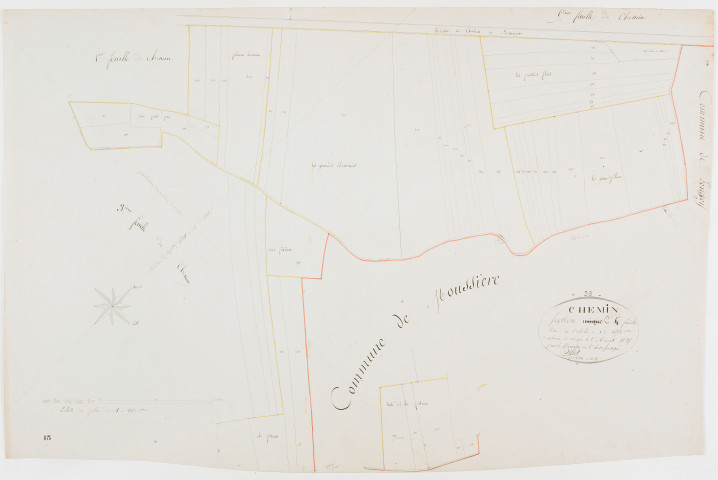 Chemin, section C, Chemin, feuille 4.géomètre : Billet