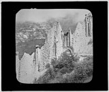 Reproduction d'une vue intitulée "Pyramides d'Euseigne. Valais".