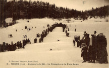 Morez (Jura). 31. Concours de Ski. Le tremplin et la piste de Saut.