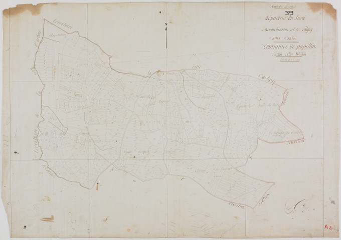 Pupillin, section A, feuille 2.