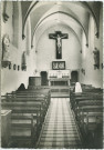 Châtel (Jura). Le couvent. Intérieur de la chapelle.