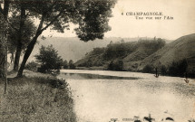 Champagnole (Jura). 4. Une vue sur l'Ain. Cheneaux, Tabacs.