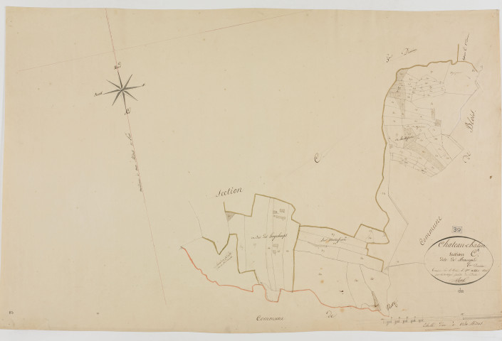 Château-Chalon, section C, Beauregard, feuille 6.géomètre : Rosset