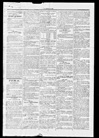 La Liberté du Jura et de la Franche-Comté. 1921.