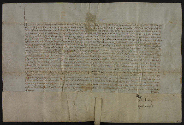 Mandement de l'empereur Charles IV.