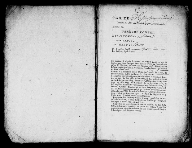 Registre du 11 janvier 1764 au 21 août 1765