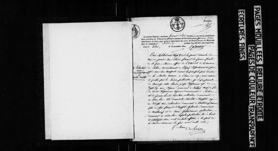 Publications de mariage.