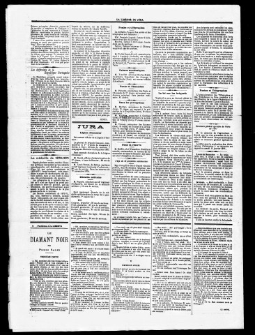 La Liberté du Jura et de la Franche-Comté. 1er semestre 1911.