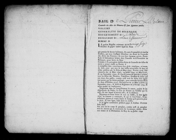 Registre du 14 mars 1742 au 15 août 1743