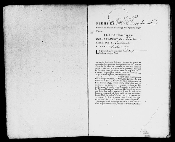 Registre du 23 décembre 1758 au 11 mars 1759