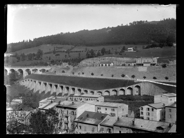 Viaduc de la Source au niveau de la gare de Morez.