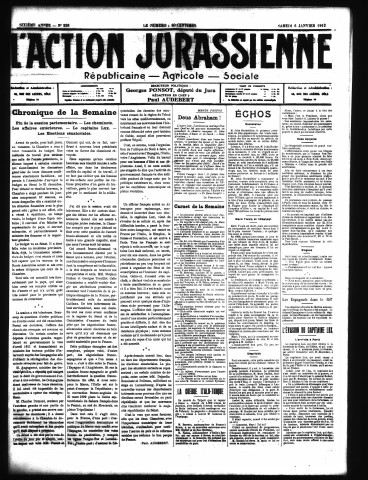 L'Action jurassienne (1912)