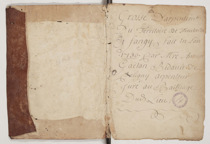 Toulouse-le-Château.- Registres d'arpentement.