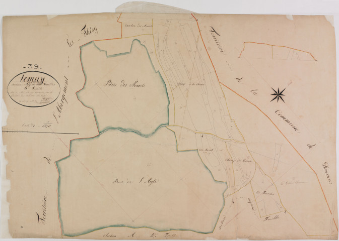 Lemuy, section A, Pont à Moujard, feuille 6.