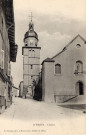 Saint-Amour (Jura). L'église. Bourg (01), B. Ferrand.