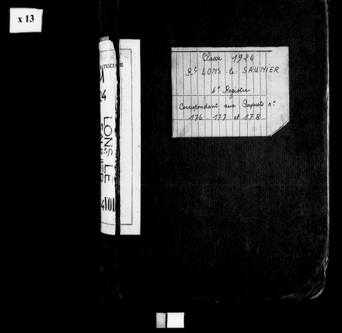 Quatrième volume, matricule 1501 à 1777.