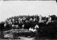 Travail de la tourbe. Bief-du-Fourg