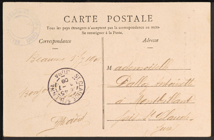 130 – Beaume-les-Messieurs : [Intérieur des Grottes – Grande Salle].(1906)