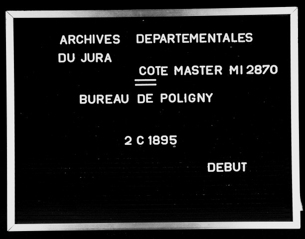 table des partages (1763 - 1807)