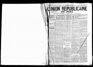 L'Union républicaine du Jura. 1900.