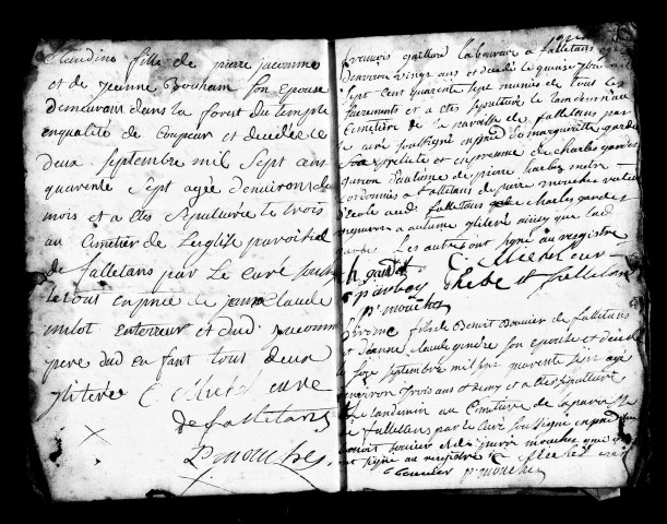 Série communale : baptêmes, mariages, sépultures 30 août 1747-11 décembre 1755.