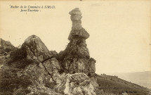 Sirod (Jura). Le rocher de la Commère. Chalon-sur-Saône, imprimerie Bourgeois Frères.