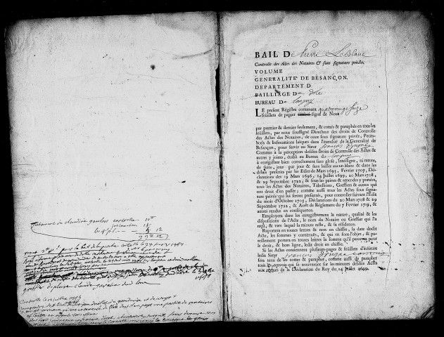 Registre du 9 janvier 1745 au 14 janvier 1748