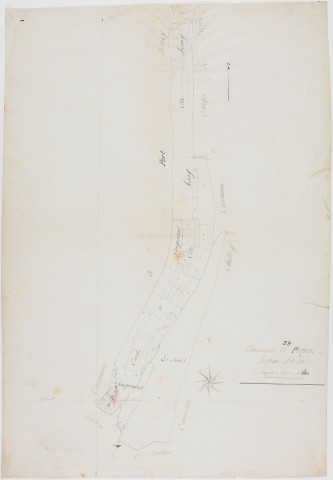 Pagnoz, section A, feuille 1. [1811]géomètre : [Etiévant ?]