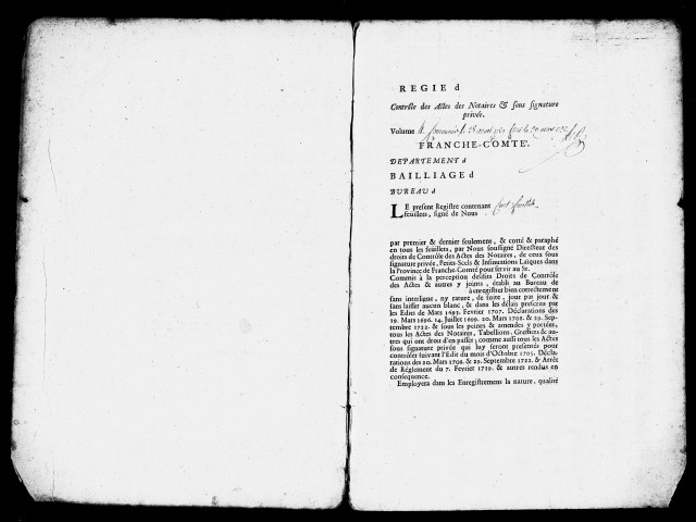 Registre du 1er août 1736 au 9 mars 1738