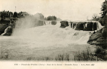 Pont-de-Poitte (Jura). 1098. Le saut de la Saisse, les grandes eaux. Paris, B.F.