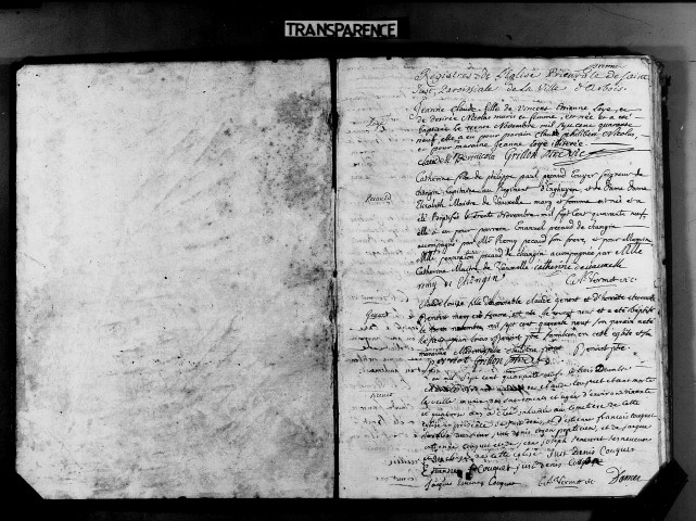 Baptêmes, mariages, sépultures 30 novembre 1749-21 mai 1751