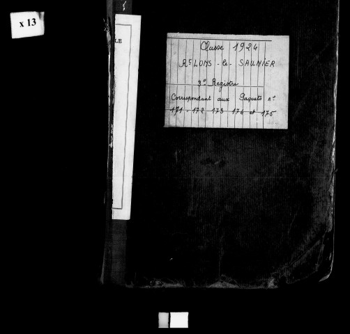 Troisième volume, matricule 1001 à 1500 + 1.