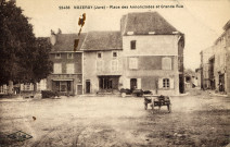 Nozeroy (Jura). 25488. La place des Annonciades et la grande Rue. Besançon, établissements C. Lardier.