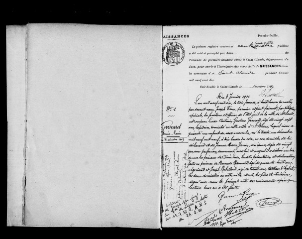 Naissances, publications de mariage, mariages, décès.