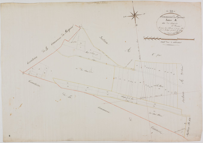 Saint-Germain, section A, Champs Fins, feuille 2.