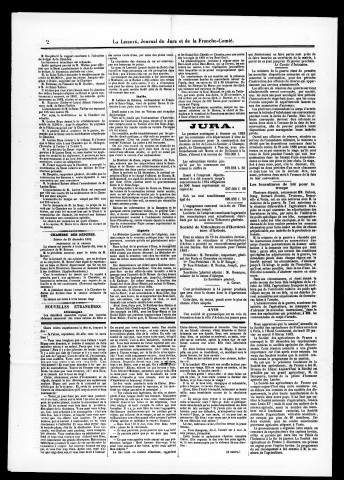 La Liberté du Jura et de la Franche-Comté. 1er semestre 1883.