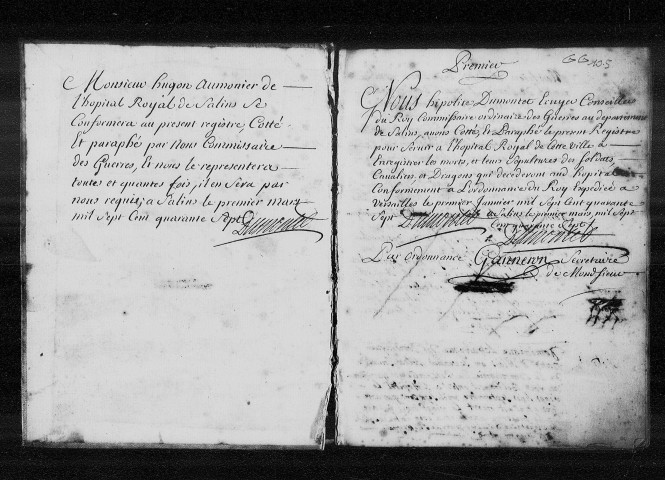 11 fév. 1747-16 oct. 1792. Sépultures des militaires.