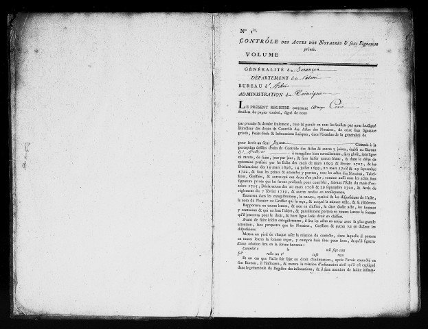 Registre du 6 Décembre 1790 au 15 Novembre 1791
