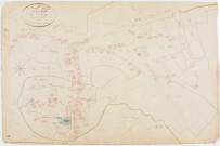 Saint-Aubin, section H, le Village, feuille 2. [1825] géomètre : Tabey