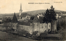 Moissey (Jura). L'église et le château. Dole, Vve Karrer.