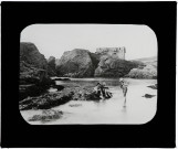 Reproduction d'une vue de bain de pieds à Belle-Île-en-Mer.