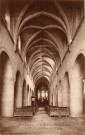 Baume-les-Messieurs (Jura). L'abbaye, l'intérieur de l'église. Chalon-sur-Saône. Bourgeois Frères.