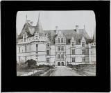 Reproduction d'une vue du château d'Azay-le-Rideau.