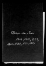 Tableaux nominatifs des habitants de Chaux-des-Prés (1803, 1808, 1809, 1810, 1811, 1812, 1813), Chaux-du-Dombief (1803, 1808, 1809, 1810, 1811, 1812, 1813).