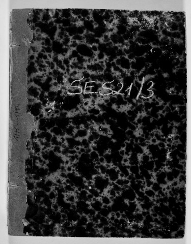 Série communale : baptêmes, mariages, sépultures.